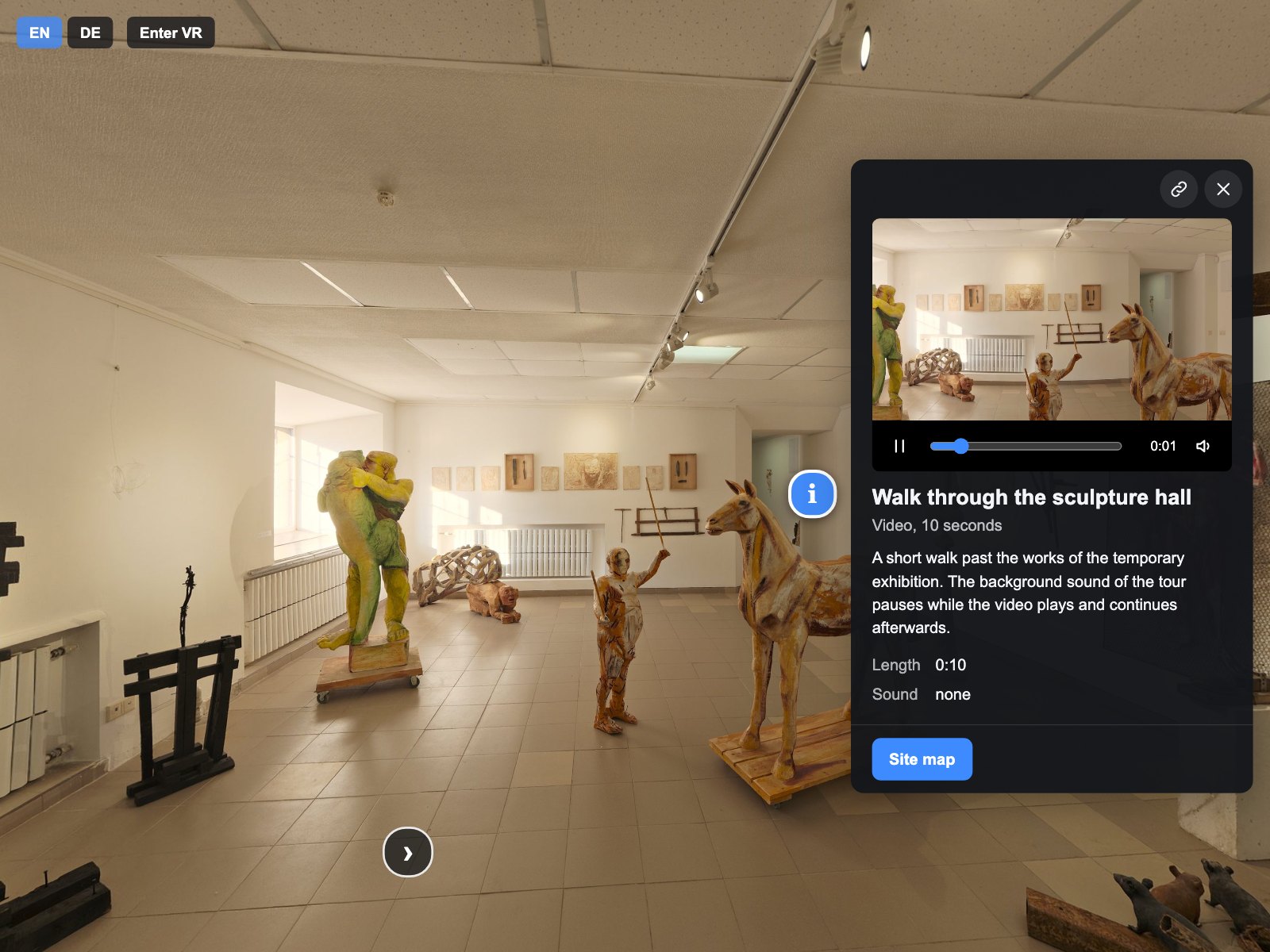 Video with its own controls