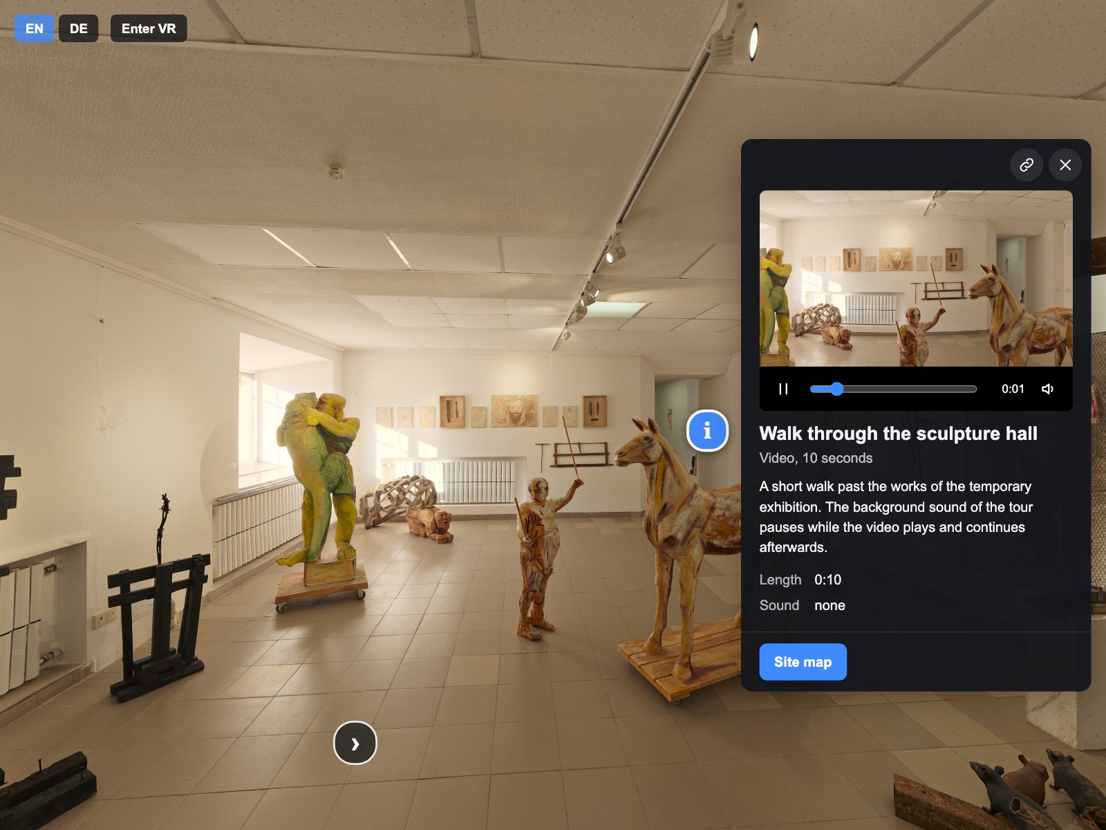 Vidéo avec ses propres commandes